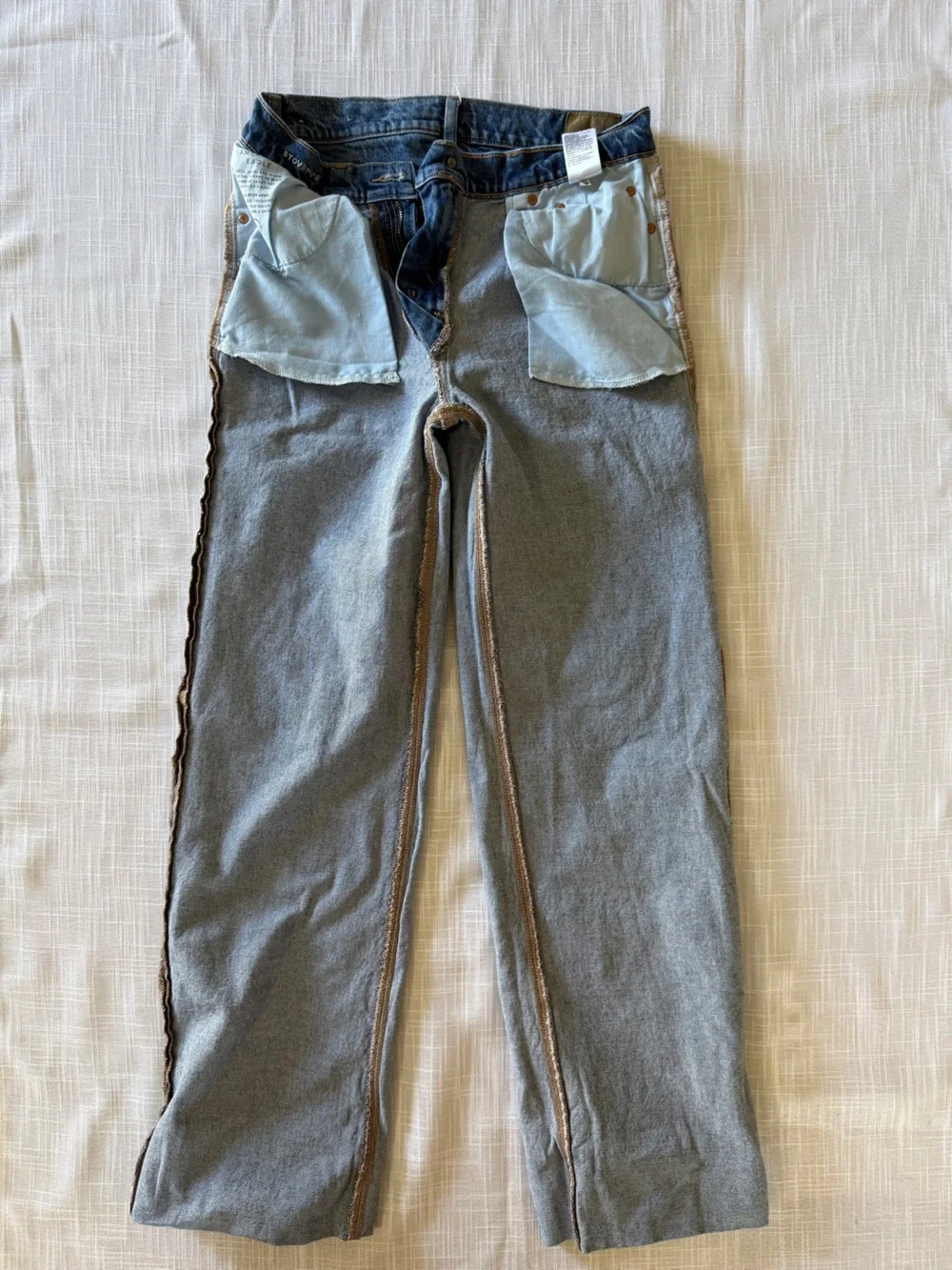 American Eagle Outfitters Blue Denim Jeans with Faded Wash